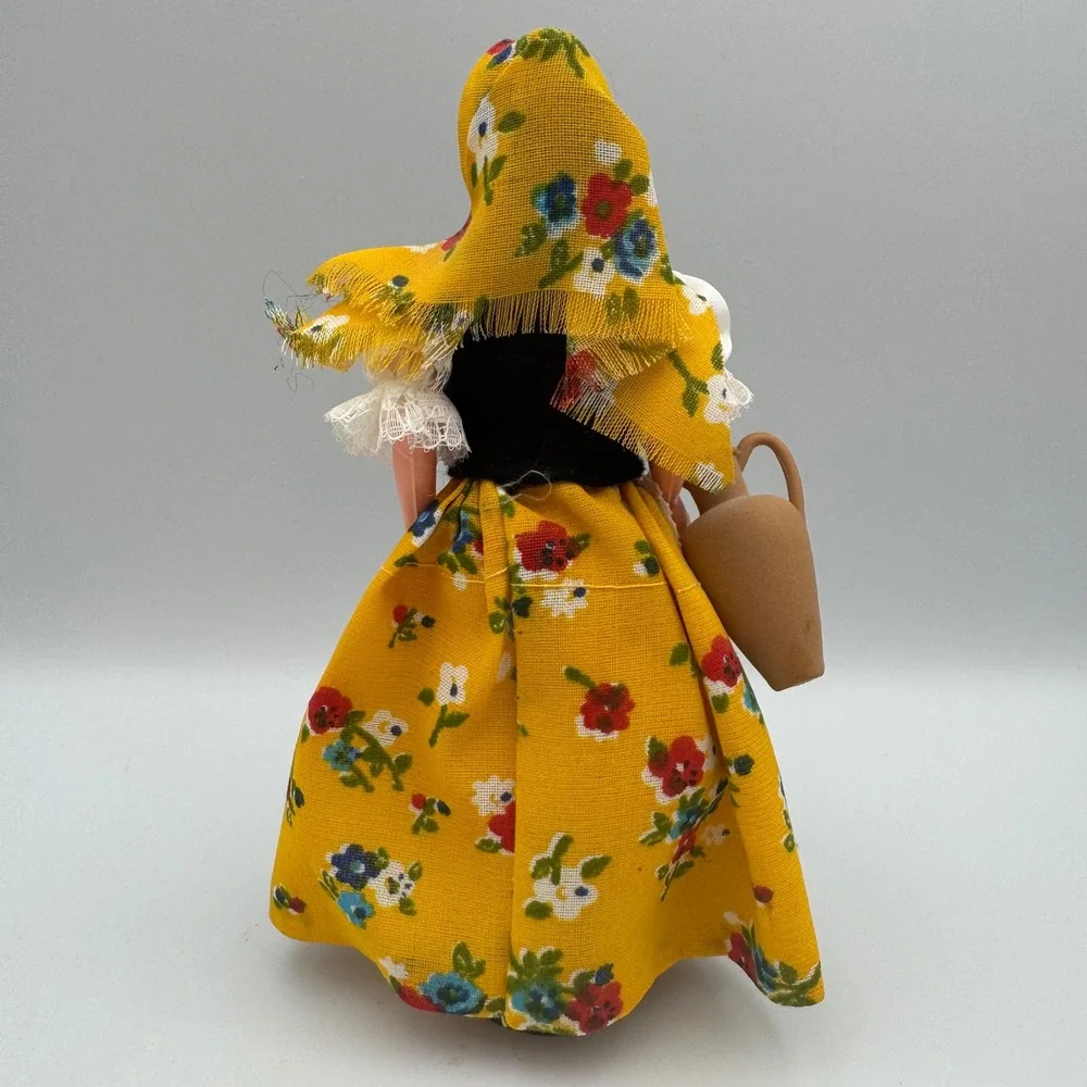 Vintage Souvenir Doll‎ Capri Italy Traditional Dress Ceramic Jug